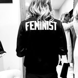 Letterman Leather Feminist Jacket